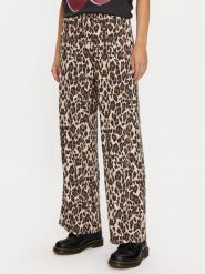Gina Tricot Spodnie materiałowe 22759 Brązowy Regular Fit. Brązowe spodnie materiałowe damskie Gina Tricot, bez wzorów, z materiału. Za 109.99 zł.