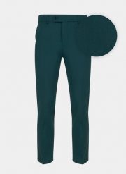 PAKO LORENTE – Zielone spodnie garniturowe P22SF-6G-017-Z-S. Zielone eleganckie spodnie męskie Pako Lorente, s, bez wzorów, z wełny, eleganckie. Za 149.99 zł.