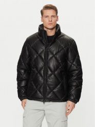 HUGO Kurtka z imitacji skóry Borin2441 50524237 Czarny Slim Fit. Czarne kurtki męskie Hugo, m, bez wzorów, ze skóry, bez kaptura. Za 1,189.00 zł.