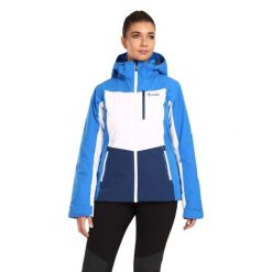 Damska kurtka narciarska Kilpi VALERA-W. Niebieskie kurtki sportowe damskie Kilpi, na zimę, xs, bez wzorów, bez ramiączek, bez kaptura, narciarskie. Za 731.89 zł.