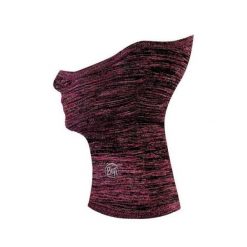 Komin do biegania unisex Buff® Dryflx+ Neckwarmer Fuchsia z odblaskami. Różowe szaliki męskie Buff, bez wzorów. W wyprzedaży za 132.93 zł.