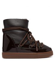 Inuikii Śniegowce Gloss Wedge 1001.004.0052.150 Brązowy. Brązowe śniegowce damskie Inuikii, ze skóry, bez zapięcia. Za 1,329.00 zł.