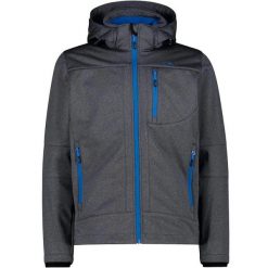 Kurtka z zamkiem błyskawicznym z kapturem CMP. Brązowe kurtki sportowe męskie CMP, l, bez wzorów, z softshellu, z kapturem, trekkingowe. Za 382.50 zł.