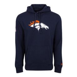 Bluza z kapturem Denver Broncos NFL. Niebieskie bluzy męskie New Era, m, bez wzorów, bez ramiączek, z kapturem. W wyprzedaży za 254.65 zł.