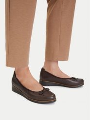 Lasocki Baleriny CEO-EST-TOMBA-01 Brązowy ciemny. Brązowe balerinki damskie Lasocki, bez wzorów, ze skóry, bez obcasa, bez zapięcia. Za 179.99 zł.