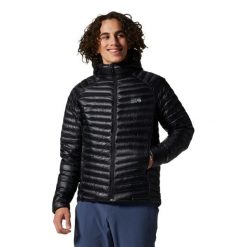 Kurtka z kapturem Mountain Hardwear Ghost Whisperer/2. Czarne kurtki męskie MOUNTAIN HARDWEAR, xl, bez wzorów, z puchu, z kapturem. Za 1,412.85 zł.