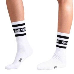Skarpety Unisex Dla Dorosłych O Średnim Kroju. Białe skarpety męskie Palladium, bez wzorów, z bawełny. Za 71.99 zł.
