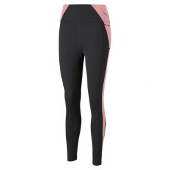 Legginsy treningowe damskie Puma Evostripe High Waist 7/8. Czarne legginsy damskie Puma, bez wzorów. Za 126.00 zł.