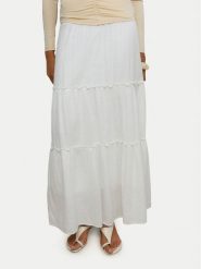 Vero Moda Spódnica maxi Keeley 10316487 Biały Regular Fit. Białe spódnice damskie Vero Moda, s, bez wzorów, z bawełny, maxi. Za 179.99 zł.