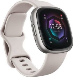 Smartwatch Fitbit Sense 2 Szary (FB521SRWT). Szare zegarki smartwatch FitBit, bez wzorów. Za 942.09 zł.