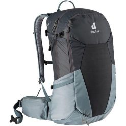Plecak turystyczny Deuter Futura 29 EL dla wysokich - graphite/shale. Niebieskie plecaki męskie Deuter, bez wzorów, z materiału, klasyczne. Za 794.60 zł.