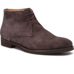 Trzewiki DIGEL - Stafford 1001905 30. Brązowe botki męskie Digel, bez wzorów, z materiału, eleganckie, bez obcasa, bez zapięcia. W wyprzedaży za 349.00 zł.