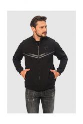 EA7 Czarna bluza męska z brokatową 7. Czarne bluzy męskie EA7 Emporio Armani, m, z aplikacjami, z gumy, bez ramiączek, bez kaptura. W wyprzedaży za 469.99 zł.