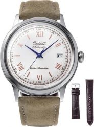 Zegarek męski Orient RA-AC0027S30B brązowy. Brązowe zegarki męskie Orient, bez wzorów. Za 2,708.08 zł.