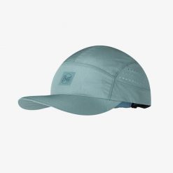 Czapka do biegania Buff Speed Cap - solid mist. Niebieskie czapki damskie Buff, bez wzorów. Za 122.16 zł.