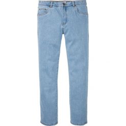Dżinsy ze stretchem classic fit, straight. Niebieskie jeansy męskie bonprix, z jeansu, klasyczne. Za 129.99 zł.