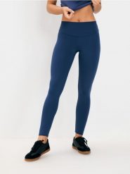 Legginsy GYM HARD - granatowy. Niebieskie legginsy damskie Sinsay, bez wzorów. Za 39.99 zł.