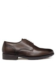 Geox Półbuty U Walk Pleasure F U46H8A 00039 C6009 Brązowy. Brązowe buty wizytowe męskie Geox, bez wzorów, ze skóry, bez obcasa, bez zapięcia. Za 479.99 zł.