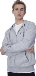 Champion Bluza męska Champion Full Zip Hoodie szara 220260 EM021 XL. Szare bluzy męskie Champion, m, bez wzorów, bez kaptura. Za 238.53 zł.