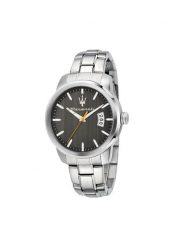 Maserati Zegarek Successo R8853121012 Srebrny. Szare, analogowe zegarki męskie maserati, bez wzorów, srebrne. Za 889.99 zł.