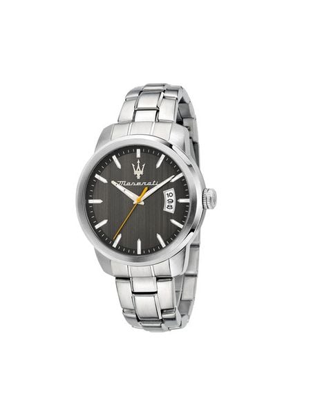 Maserati Zegarek Successo R8853121012 Srebrny. Szare, analogowe zegarki męskie maserati, bez wzorów, srebrne. Za 889.99 zł.