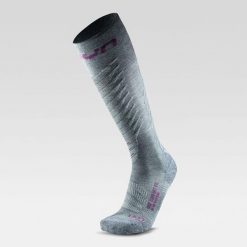 Skarpety narciarskie damskie UYN Ski One Comfort Fit. Szare skarpetki damskie UYN, bez wzorów. Za 109.99 zł.