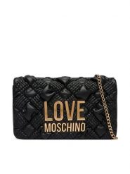 LOVE MOSCHINO Torebka JC4131PP1PL1000A Czarny. Czarne torebki do ręki damskie Love Moschino, bez wzorów, ze skóry, bez dodatków. Za 839.99 zł.