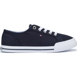 Tommy Hilfiger Essential Tenisówki Niebieski. Niebieskie trampki i tenisówki damskie Tommy Hilfiger, bez wzorów, z materiału, bez zapięcia. Za 326.95 zł.