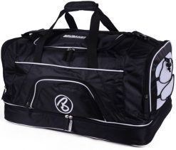 BRUBAKER torba sportowa 52 L - z przegrodą na mokre rzeczy i buty - czarna. Białe torby na ramię męskie X2, z materiału, na ramię, duże. Za 188.99 zł.