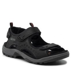 Sandały ECCO. Czarne sandały męskie ecco, bez wzorów, bez zapięcia. Za 409.99 zł.