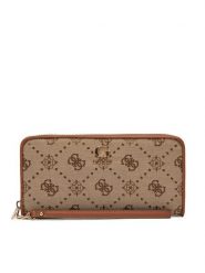 Guess Portfel Neda Slg SWJP96 54146 Beżowy. Brązowe portfele damskie Guess, z materiału. Za 249.99 zł.
