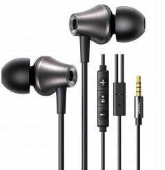 Słuchawki dokanałowe UGREEN 3.5mm EP105 (czarny). Czarne słuchawki dokanałowe Ugreen. Za 38.40 zł.