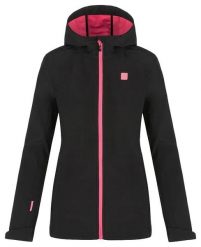 Damska kurtka softshell Loap Lamka czarna. Czarne kurtki sportowe damskie ÀLG, na jesień, m, bez wzorów, z dzianiny, bez ramiączek, bez kaptura, trekkingowe. Za 372.99 zł.