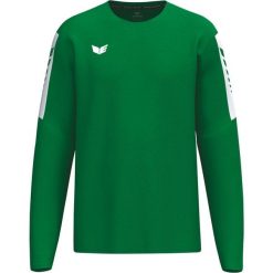 Bluza Erima Intro Szmaragdowa, kontrastowe wstawki. Zielone bluzy damskie Erima, m, bez wzorów, z materiału, bez ramiączek, bez kaptura. Za 148.50 zł.