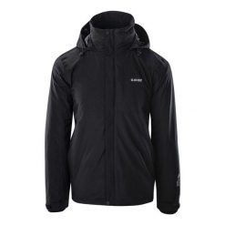 Kurtka 3w1 Hi-Tec Helmo męska. Czarne kurtki męskie Hi-tec, l, bez wzorów, z syntetyku, sportowe, bez kaptura. W wyprzedaży za 387.75 zł.