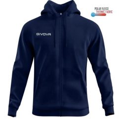 Bluza sportowa Givova Polarfleece 500 niebieska 2xl. Niebieskie bluzy damskie Givova, xl, bez wzorów, z tkaniny, sportowe, bez ramiączek, bez kaptura. Za 92.02 zł.