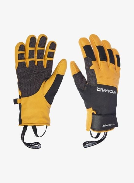 Rękawiczki Camp Geko Grip. Żółte rękawiczki męskie CAMP, bez wzorów, ze skóry. Za 530.00 zł.