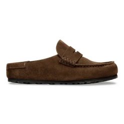 Birkenstock Naples Wrapped LEVE Carafe Klapki męskie. Brązowe klapki męskie Birkenstock, bez wzorów, z gumy, bez zapięcia. Za 719.00 zł.