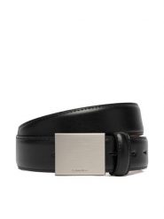 Calvin Klein Pasek Męski Logo Plaque Smooth 32Mm LV04D7030G Czarny. Czarne paski męskie Calvin Klein, ze skóry. Za 289.99 zł.