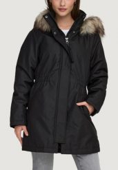 Parka Kobieta ONLY ONLMATHILDA WINTER FUR PARKA OTW. Czarne parki damskie ONLY, na zimę, m, bez wzorów, z poliesteru, bez kaptura. Za 329.15 zł.