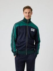 Bjorn_borg ACE RETRO TRACK JACKET 56 — męska kurtka NIGHT SKY. Niebieskie kurtki sportowe męskie Björn Borg, m, bez wzorów, bez kaptura, tenisowe. Za 461.50 zł.