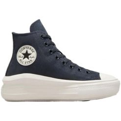 Trampki damskie Converse Chuck Taylor All Star Move Platform. Czarne trampki i tenisówki damskie Converse, bez wzorów, bez zapięcia. Za 299.99 zł.