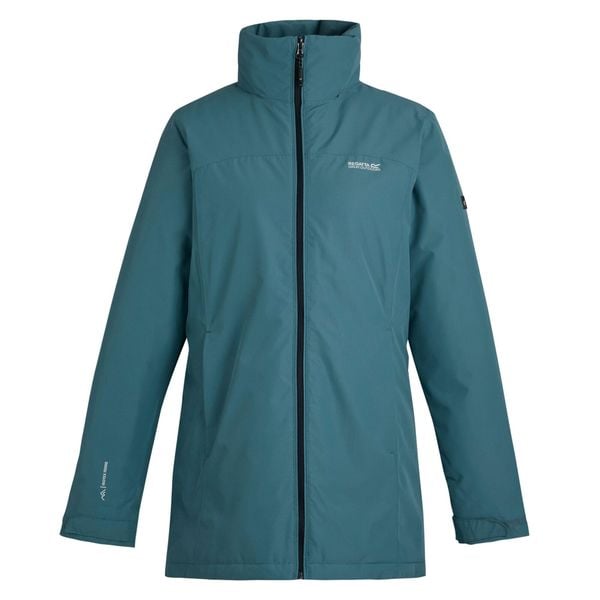 Kurtka Wodoodporna Damska Ocieplana Tamlin. Niebieskie kurtki sportowe damskie Regatta, bez wzorów, bez ramiączek, bez kaptura, trekkingowe. Za 183.99 zł.