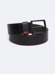 Pasek męski skórzany czarny Piros 906. Czarne paski męskie BIG STAR, z materiału, eleganckie. Za 159.99 zł.