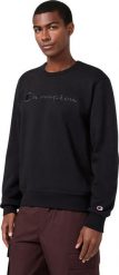 Champion Bluza męska Crewneck Sweatshirt czarna 220272 KK001 L. Czarne bluzy męskie Champion, l, bez wzorów, bez ramiączek, bez kaptura. Za 228.99 zł.