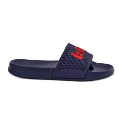 Klapki Damskie Lee Cooper LCW-25-07-3524L Granatowe niebieskie. Niebieskie klapki damskie na lato, bez wzorów, z gumy, sportowe, bez obcasa, bez zapięcia. Za 131.88 zł.