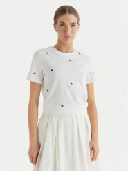 ONLY T-Shirt Ketty 15288473 Biały Regular Fit. Białe t-shirty damskie ONLY, l, bez wzorów, z bawełny, bez kołnierzyka, bez ramiączek. Za 89.99 zł.