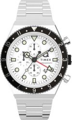 Zegarek Timex Zegarek męski Timex TW2V69900 srebrny. Szare zegarki męskie Timex, bez wzorów, srebrne. Za 803.00 zł.