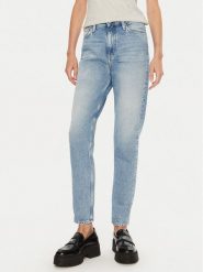 Calvin Klein Jeans Jeansy J20J224036 Niebieski Mom Fit. Niebieskie jeansy damskie Calvin Klein Jeans, bez wzorów, z bawełny. Za 559.99 zł.