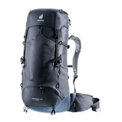 Plecak trekkingowy Deuter Aircontact Lite 40 + 10 - black/marine. Czarne plecaki męskie Deuter, bez wzorów, marine. Za 744.99 zł.